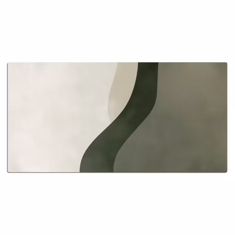 Bureau onderlegger - Japandi - Groen - Abstract - Modern — 1