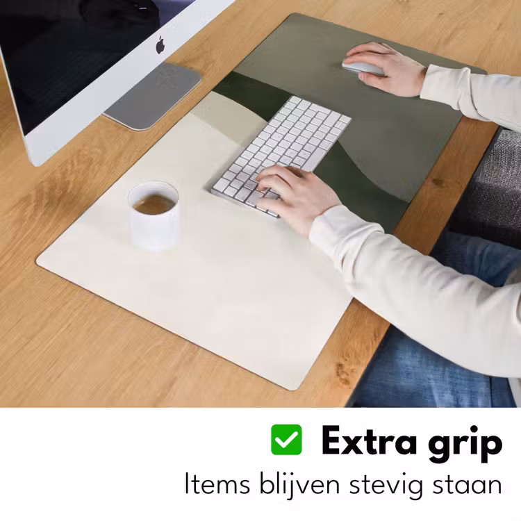 Bureau onderlegger - Japandi - Groen - Abstract - Modern — 5