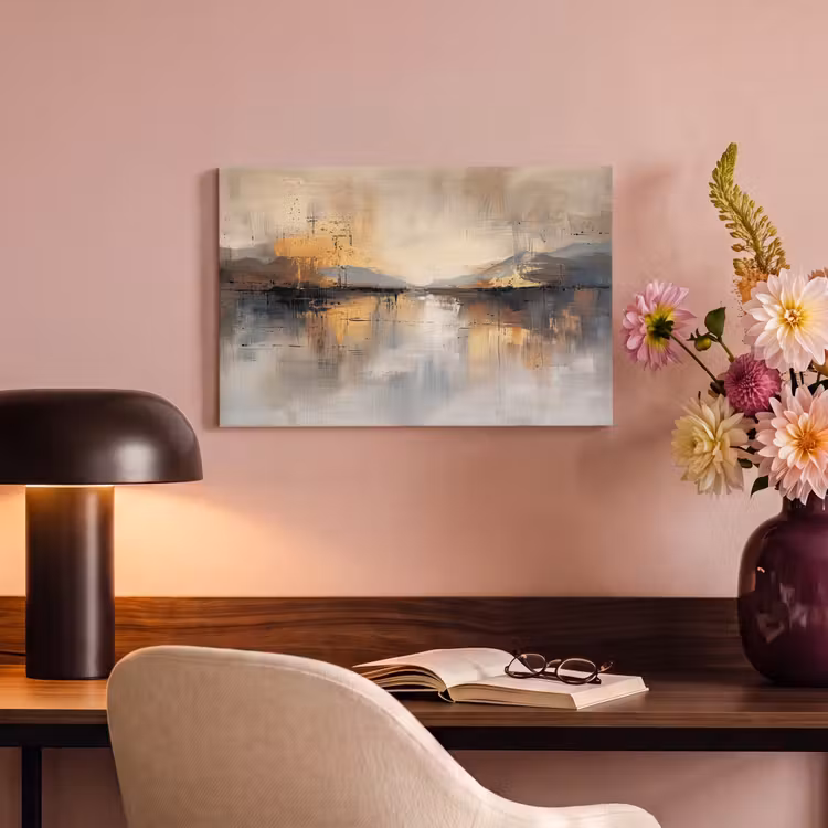 Canvas schilderij - Abstract - Modern - Beige - Aesthetic - Goud — 4