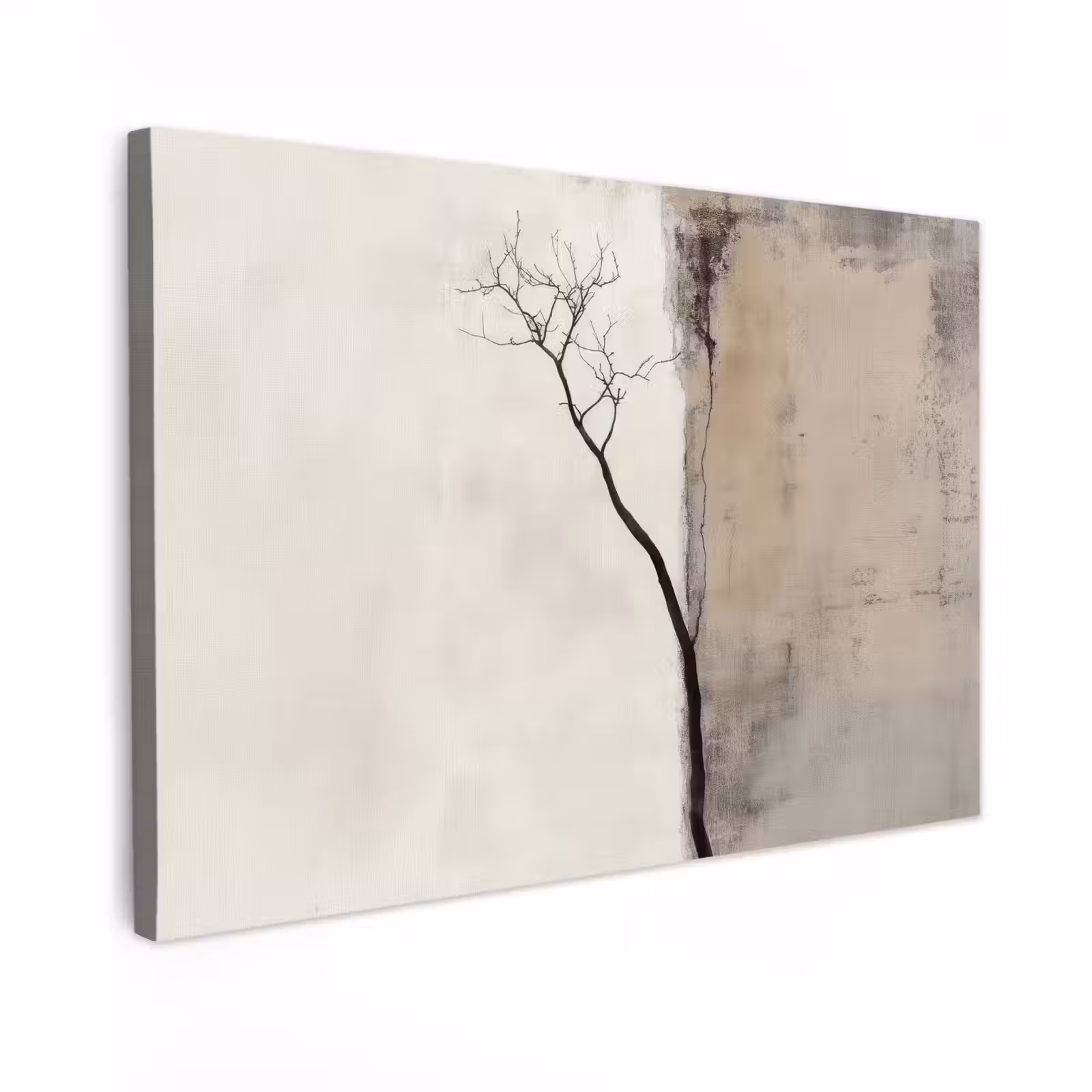 Canvas schilderij - Wabi sabi - Plant - Beige — 1