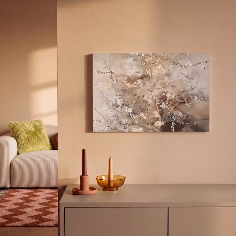 Canvas schilderij - Amandelbloesem - Kunst - Van Gogh - Beige - Abstract — 2