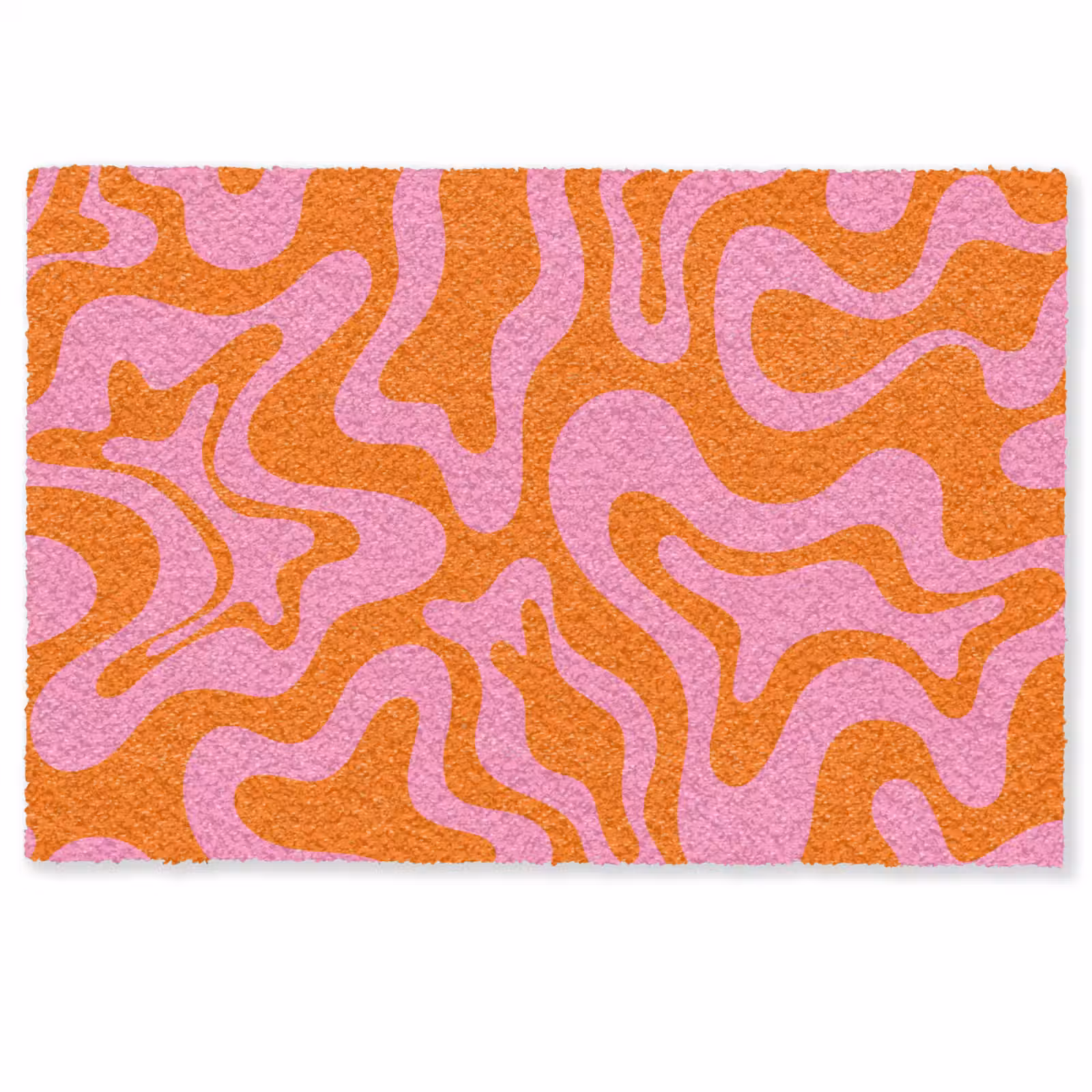 Deurmat - Patroon - Roze - Oranje - Abstract - Modern — 1
