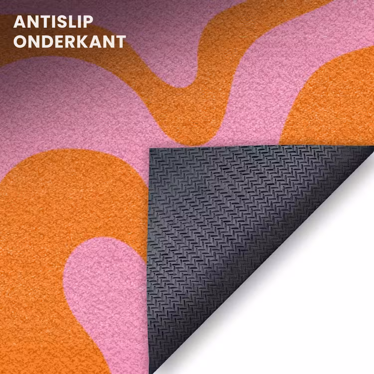 Deurmat - Patroon - Roze - Oranje - Abstract - Modern — 6