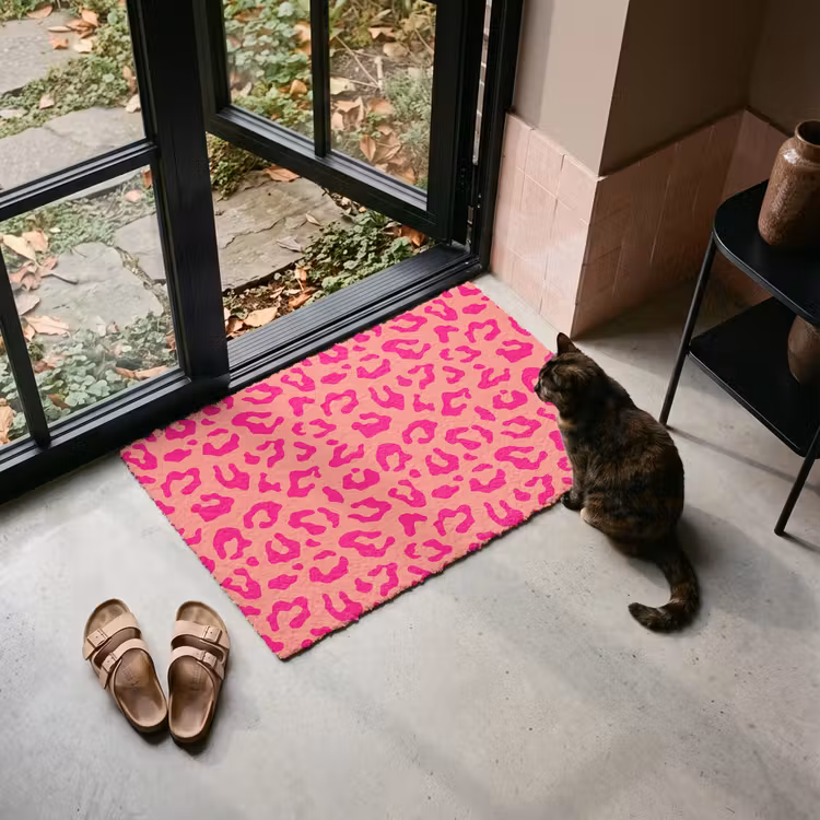 Deurmat - Panterprint - Roze - Dierenprint - Minimalistisch — 2