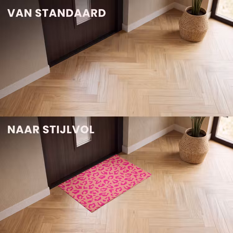Deurmat - Panterprint - Roze - Dierenprint - Minimalistisch — 3