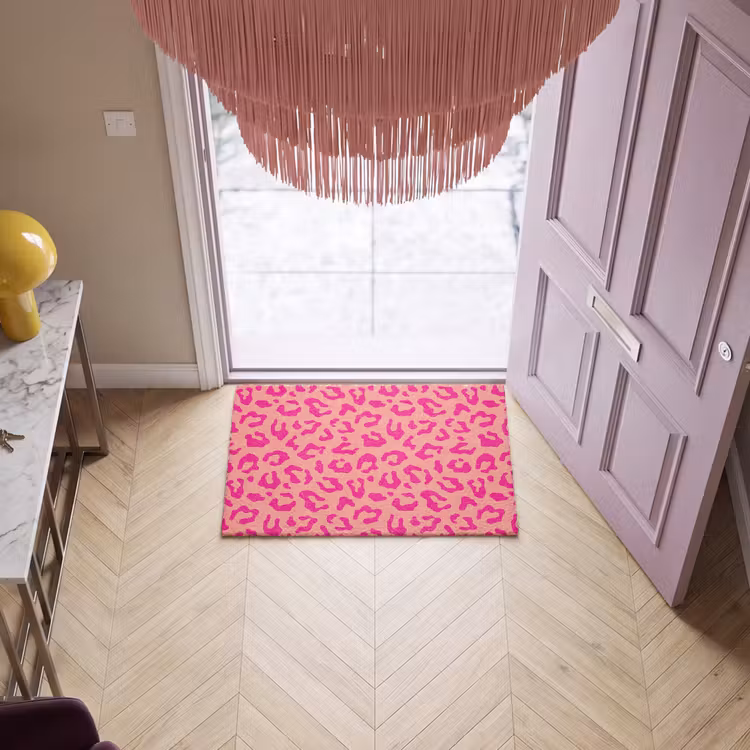 Deurmat - Panterprint - Roze - Dierenprint - Minimalistisch — 4