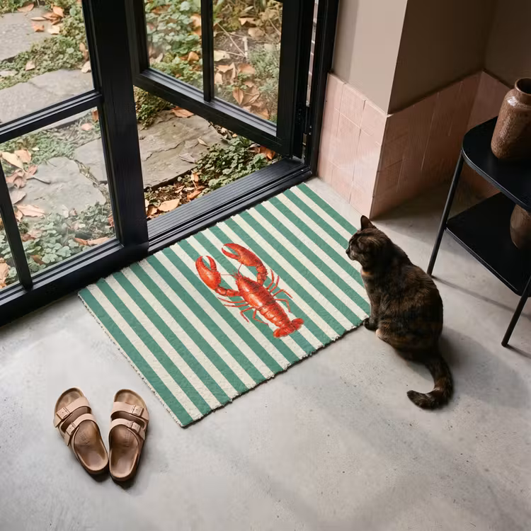 Deurmat - Kreeft - Strepen - Realistisch - Zomers — 2
