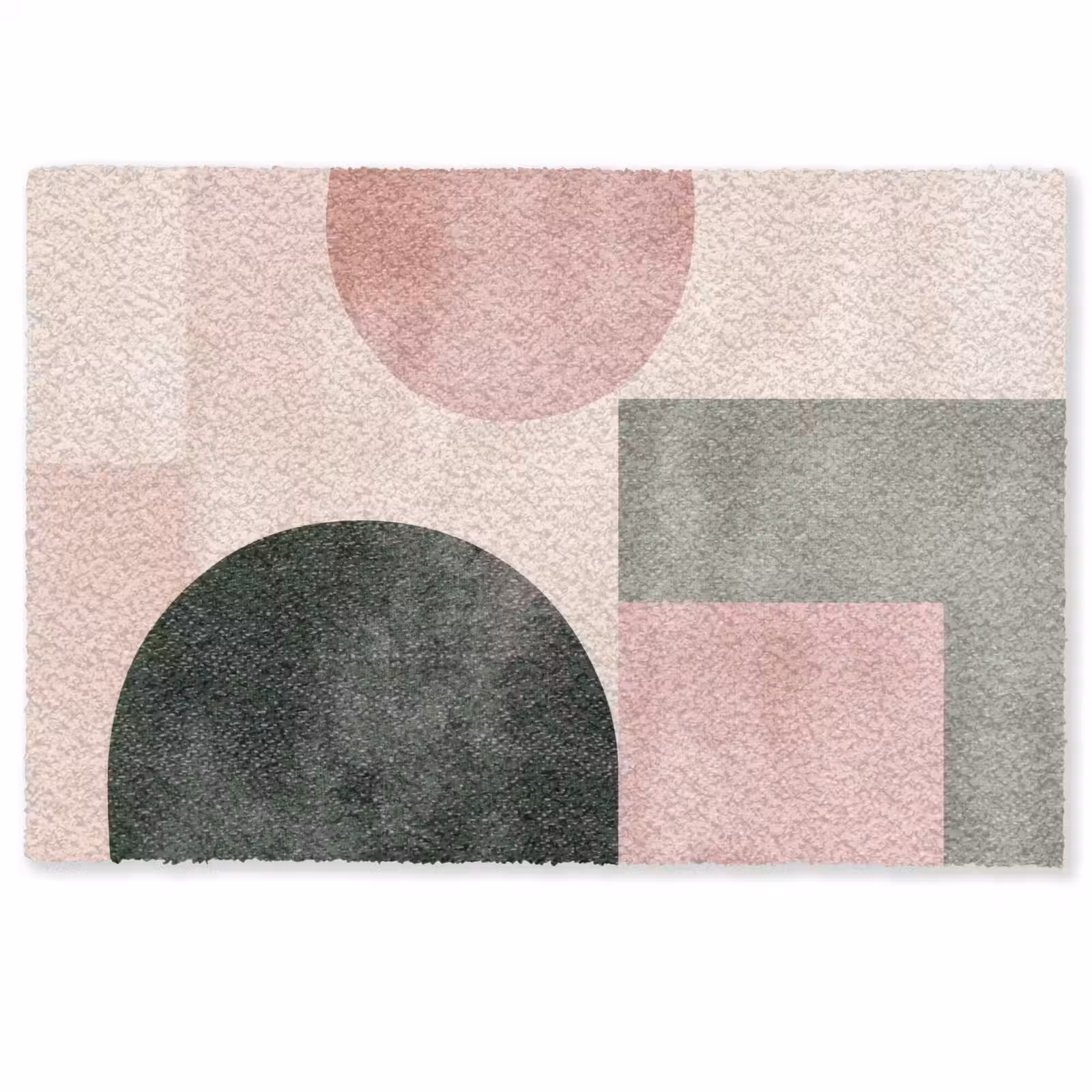 Deurmat - Vormen - Abstract - Cirkel - Zwart — 1