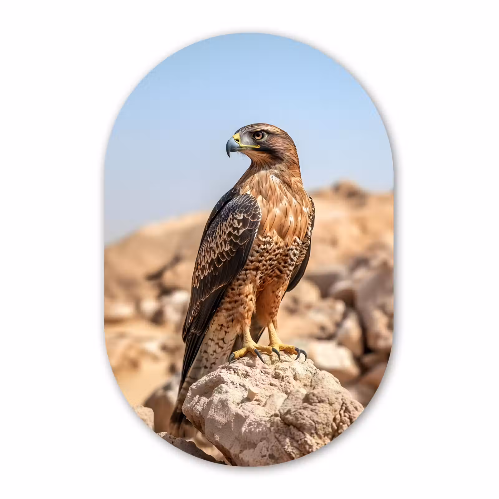 Muurovaal - Glas - Valk - Vogel - Rots - Macht — 1