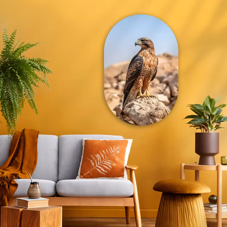 Muurovaal - Glas - Valk - Vogel - Rots - Macht — 3