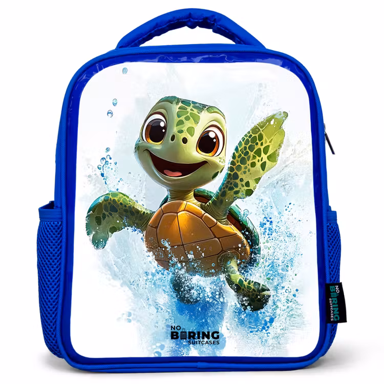 Kinderrugzak - Blauw - Schildpad - Water - Groen — 1