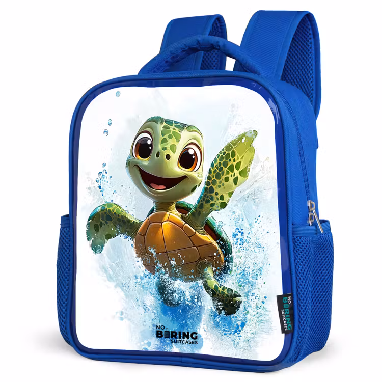 Kinderrugzak - Blauw - Schildpad - Water - Groen — 7