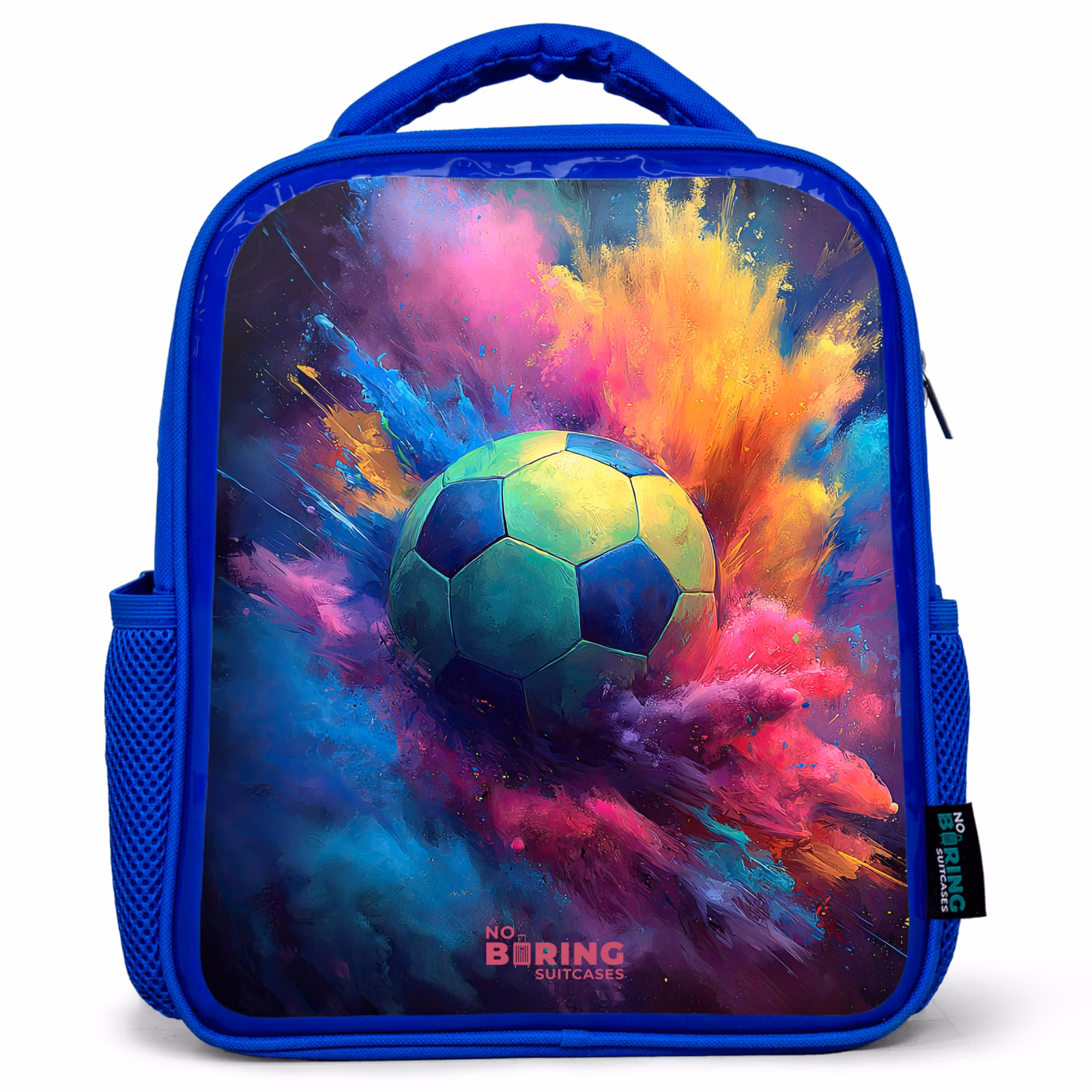 Kinderrugzak - Blauw - Neon - Bal - Kleurrijk — 1