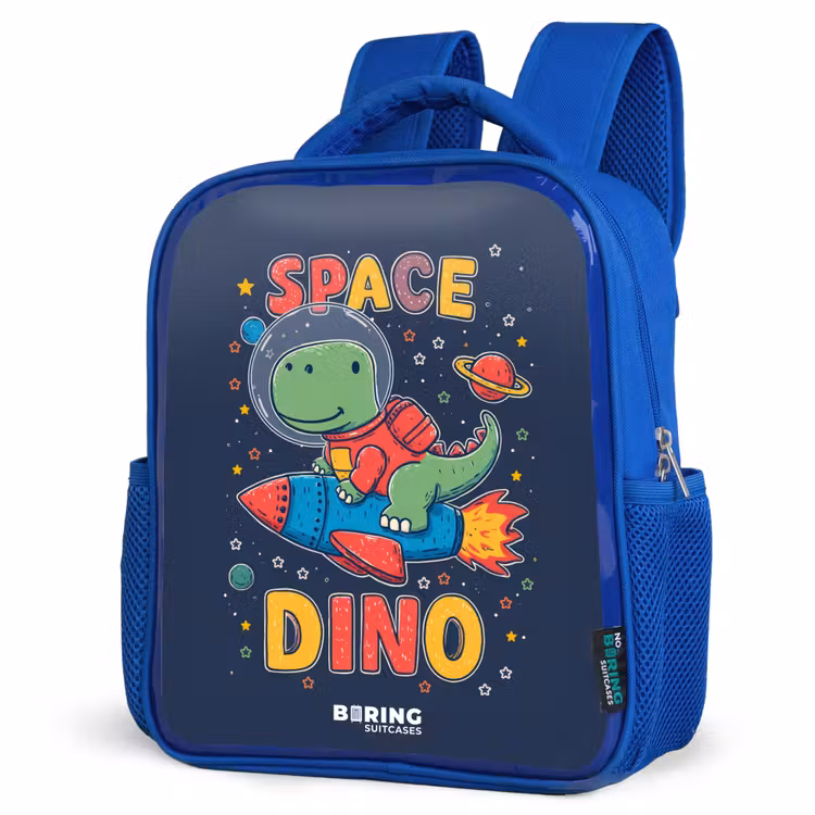 Kinderrugzak - Blauw - Dino - Groen - Raket - Sterren — 7