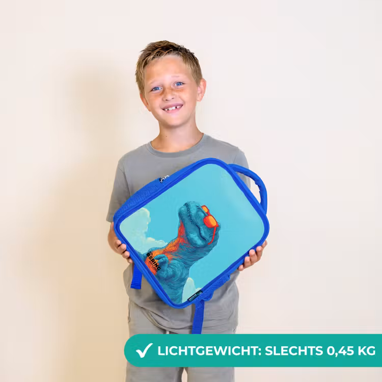 Kinderrugzak - Blauw - Dino - Zonnebril - Blauw — 2