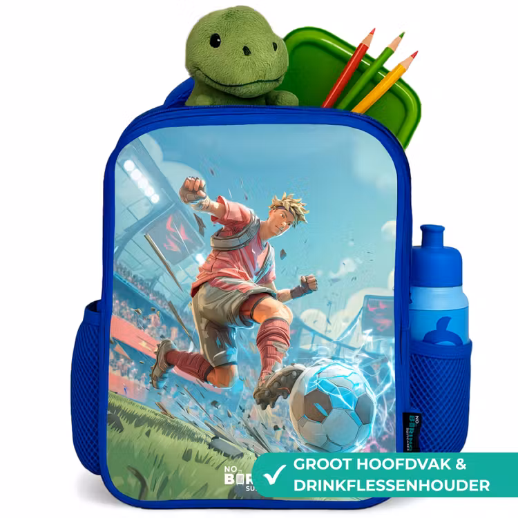 Kinderrugzak - Blauw - Voetbal - Jongen - Stadion - Elektrisch — 6