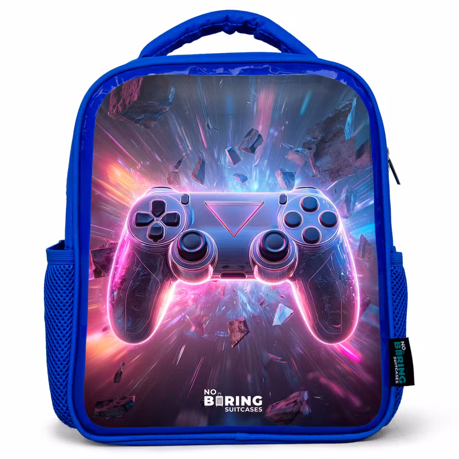 Kinderrugzak - Blauw - Game - Controller - Neon — 1