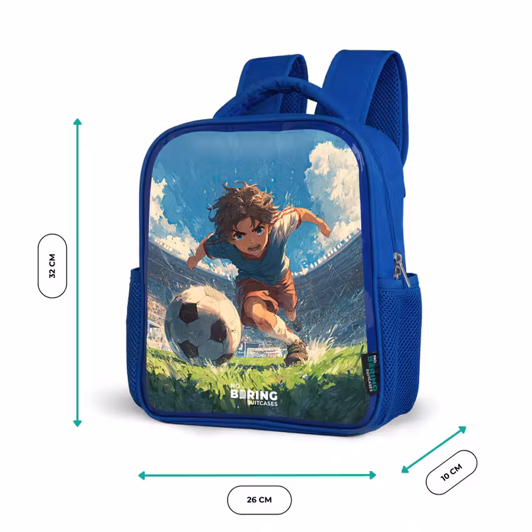 Kinderrugzak - Blauw - Stadion - Voetbal - Jongen — 5