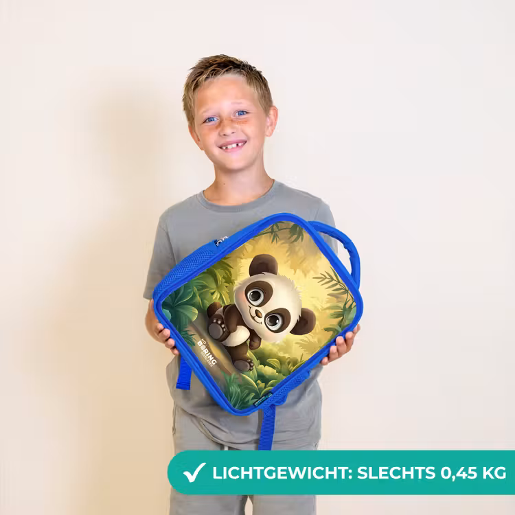 Kinderrugzak - Blauw - Panda - Bamboebos - Groen — 2