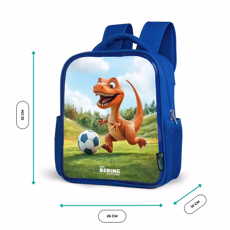 Kinderrugzak - Blauw - Voetbal - Dino - Sport — 5