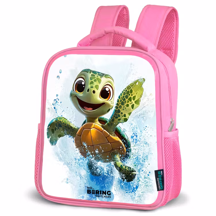 Kinderrugzak - Roze - Schildpad - Water - Groen — 4