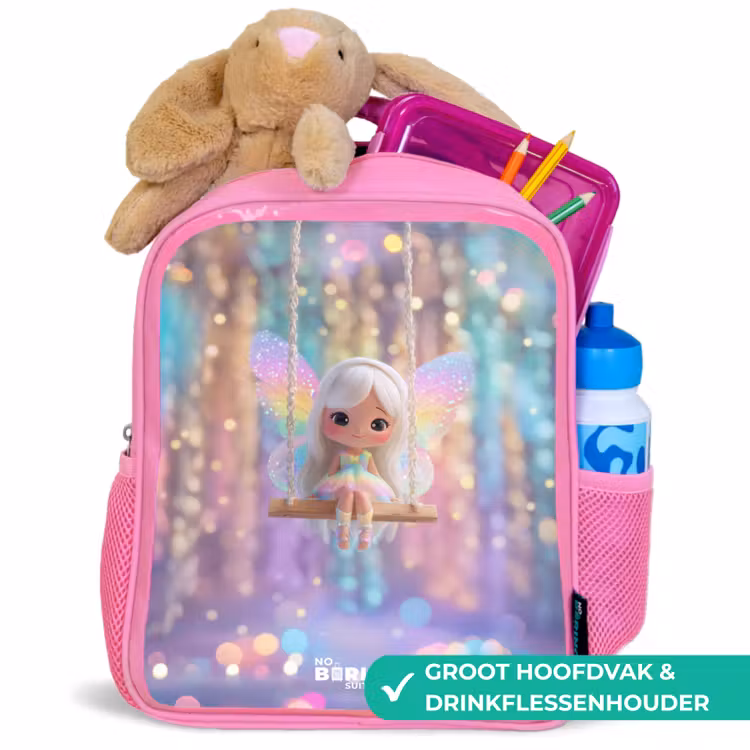 Kinderrugzak - Roze - Fee - Elf - Regenboog — 2