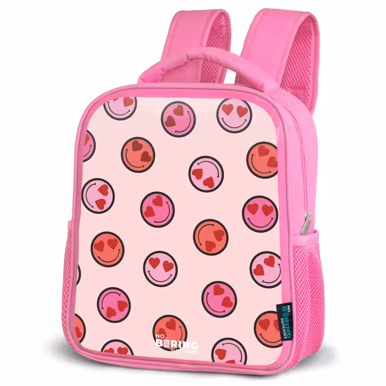 Kinderrugzak - Roze - Hartje - Smiley - Patroon — 4