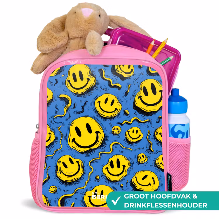 Kinderrugzak - Roze - Smiley - Geel - Blauw β 2