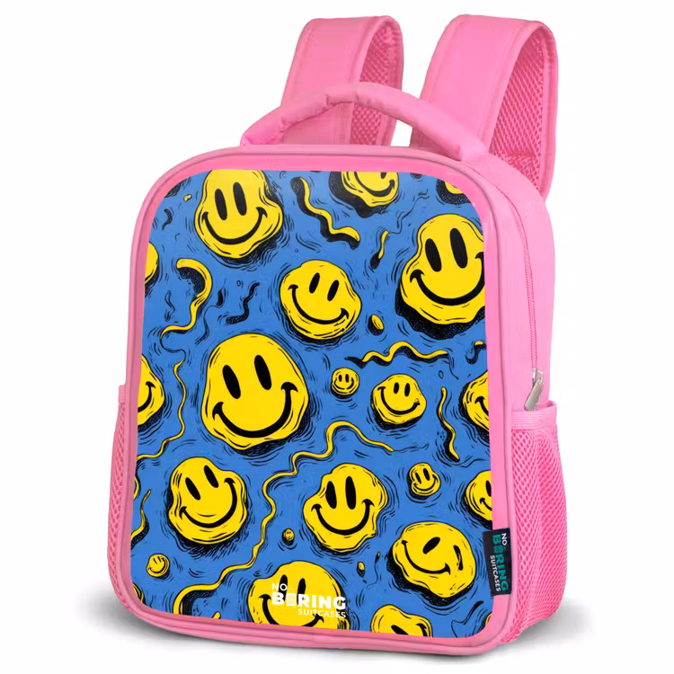 Kinderrugzak - Roze - Smiley - Geel - Blauw β 4