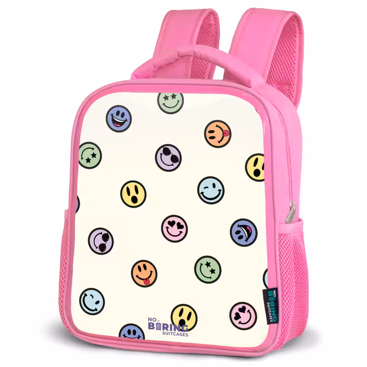 Kinderrugzak - Roze - Speelse smiley-mix β 4