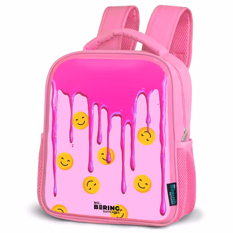 Kinderrugzak - Roze - Verf - Smiley - Roze β 4