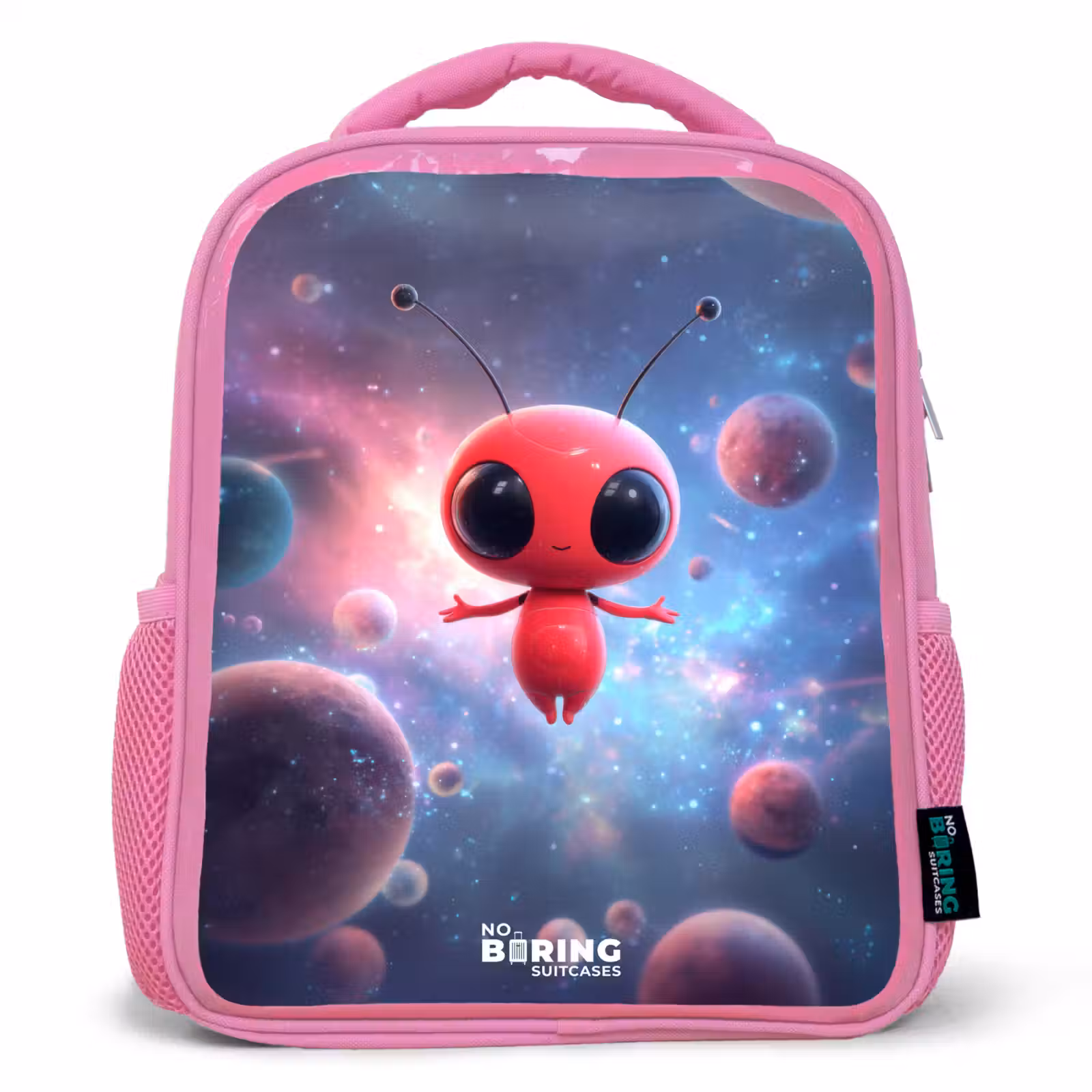 Kinderrugzak - Roze - Rood Ruimtewezen in Kosmische Dans — 1