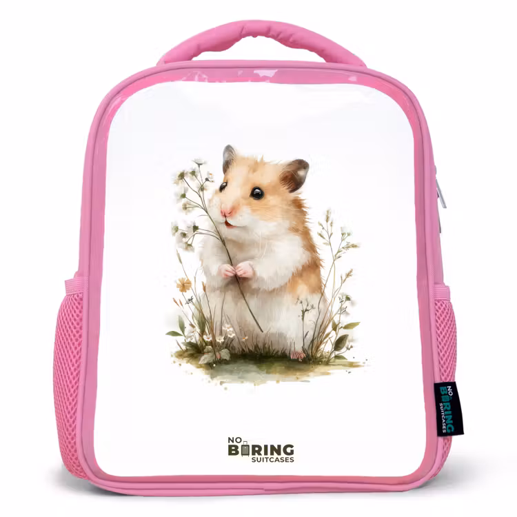 Kinderrugzak - Roze - Dier - Natuur - Hamster — 1