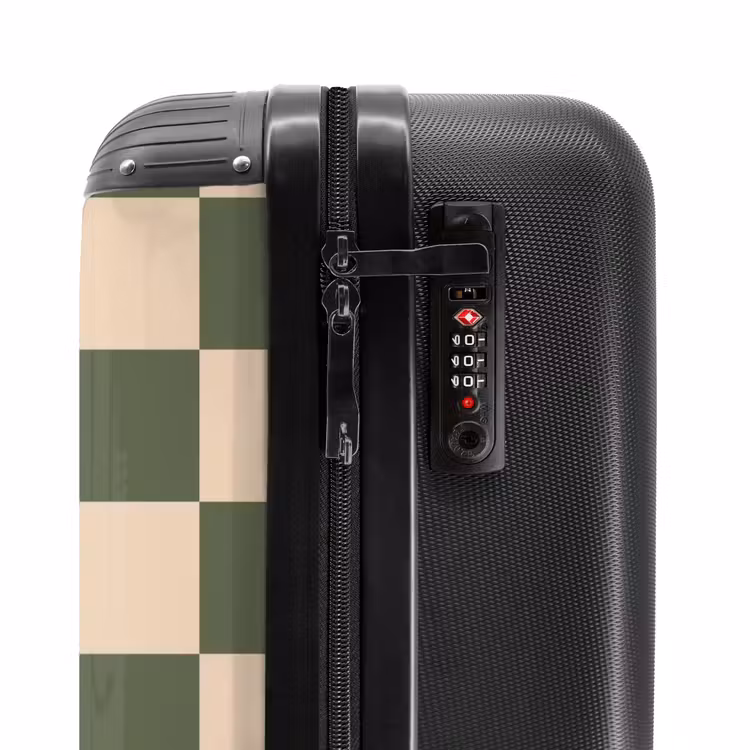 Koffer - Squares - Groen/Beige — 5