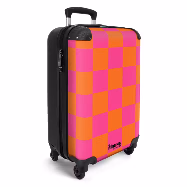 Koffer - Squares - Roze/Oranje — 4