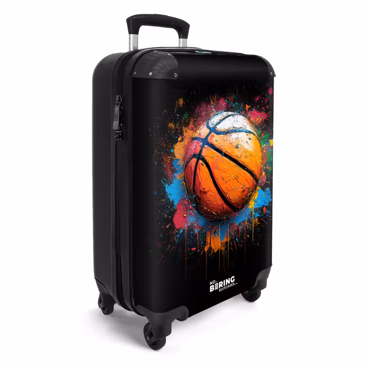 Koffer - Oranje basketbal te midden van verfspetters — 4