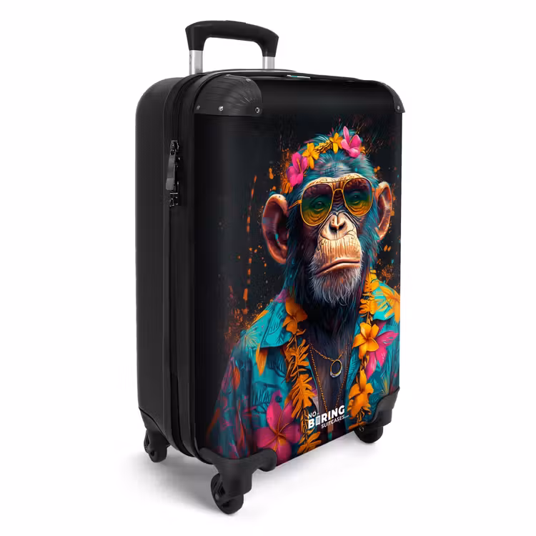 Koffer - Chimpansee met Hawaii blouse — 4