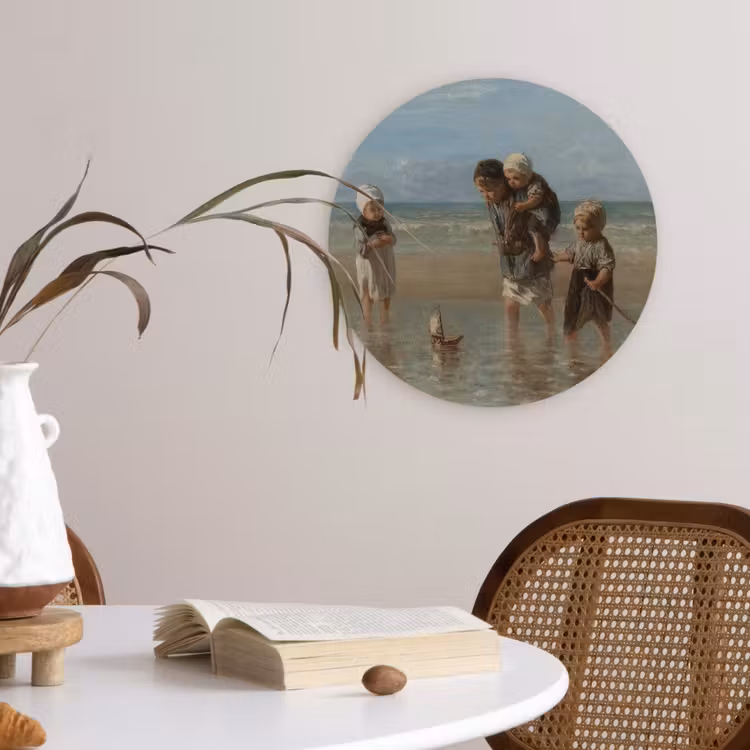 Muurcirkel - Kinderen der zee - Schilderij van Jozef Israëls — 4