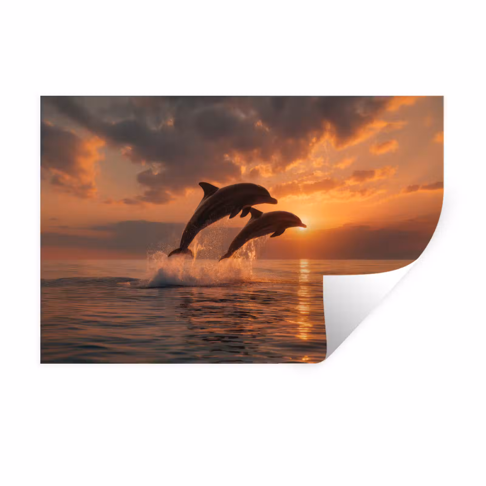 Muursticker - Dolfijnen - Zee - Realistisch — 1