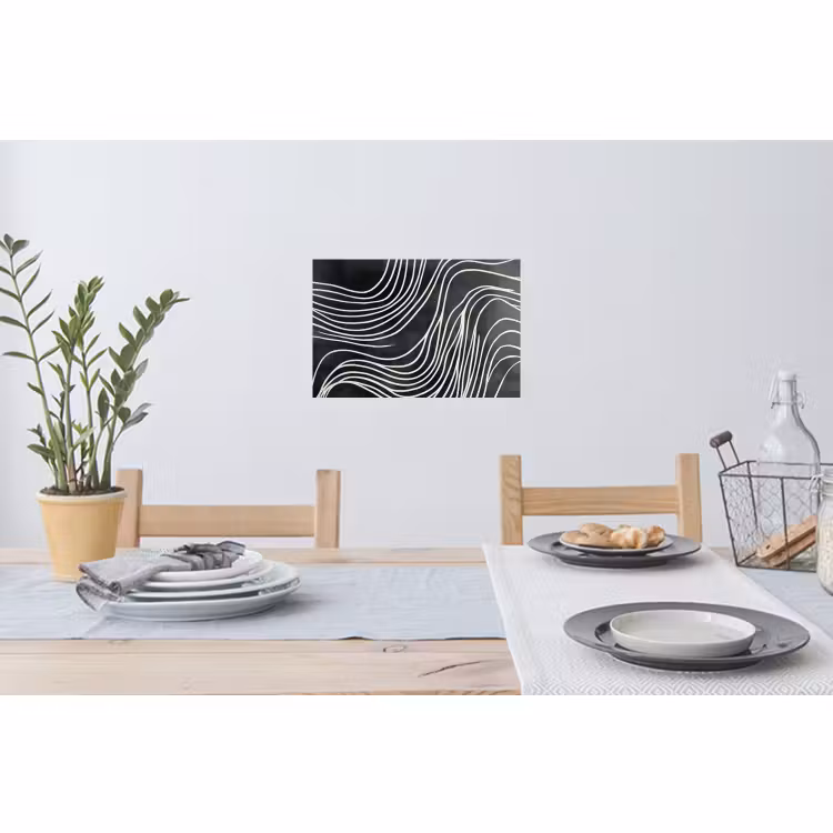 Muursticker - Lijnen - Patroon - Abstract - Wit — 3