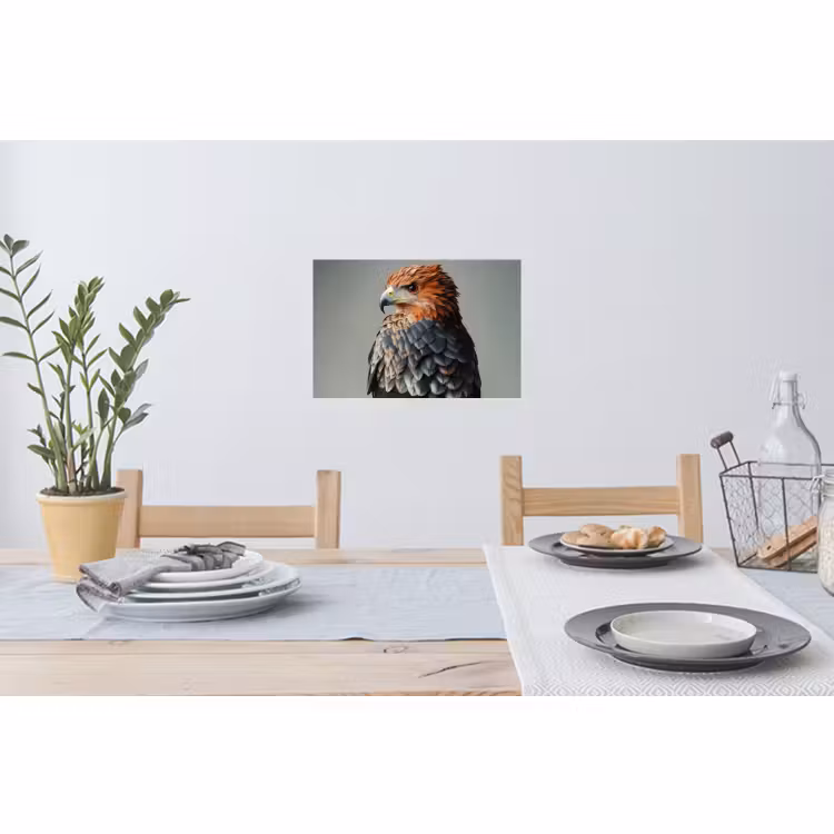 Muursticker - Vogel - Realistisch - Veren - Bruin — 3