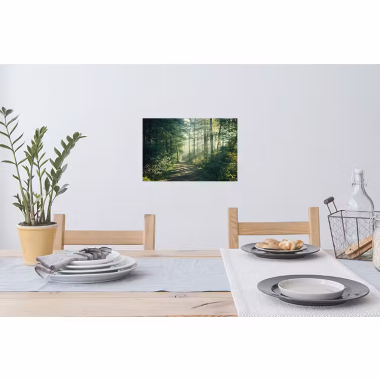 Muursticker - Bos - Pad - Zon - Bomen - Groen - Natuur — 3