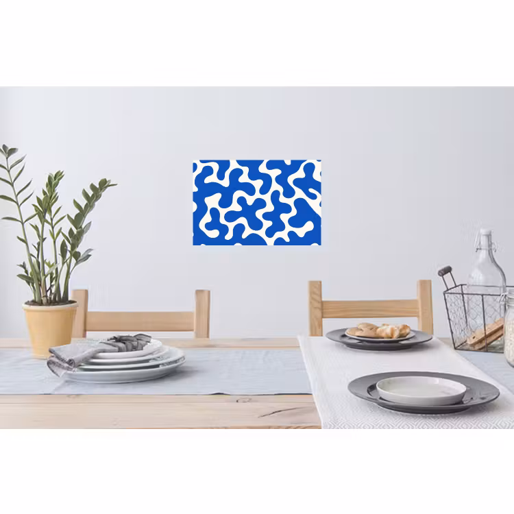 Muursticker - Vormen - Abstract - Blauw - Golven — 3