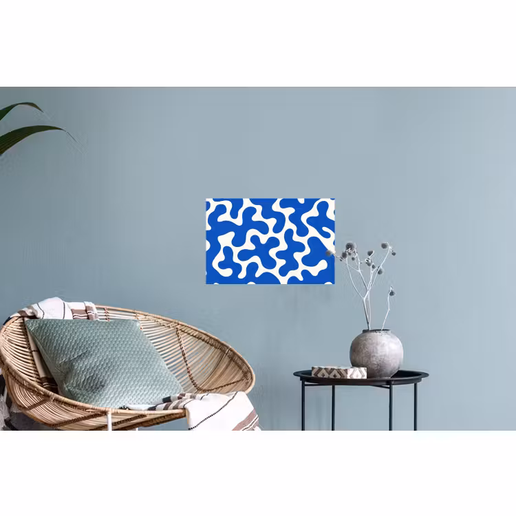 Muursticker - Vormen - Abstract - Blauw - Golven — 4
