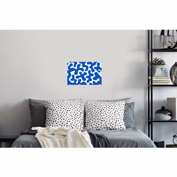 Muursticker - Vormen - Abstract - Blauw - Golven — 5