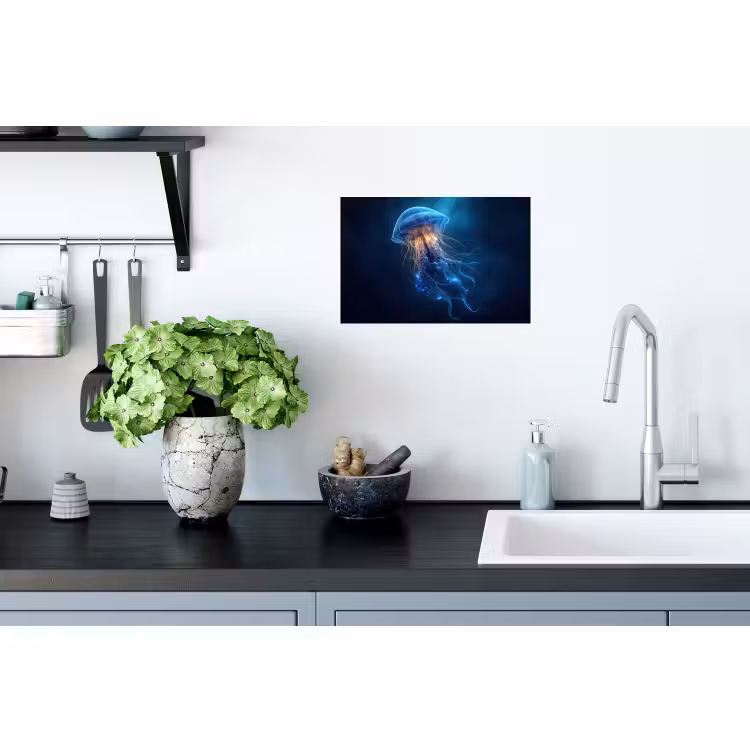 Muursticker - Kwal - Lichtgevend - Tentakels - Blauw — 2