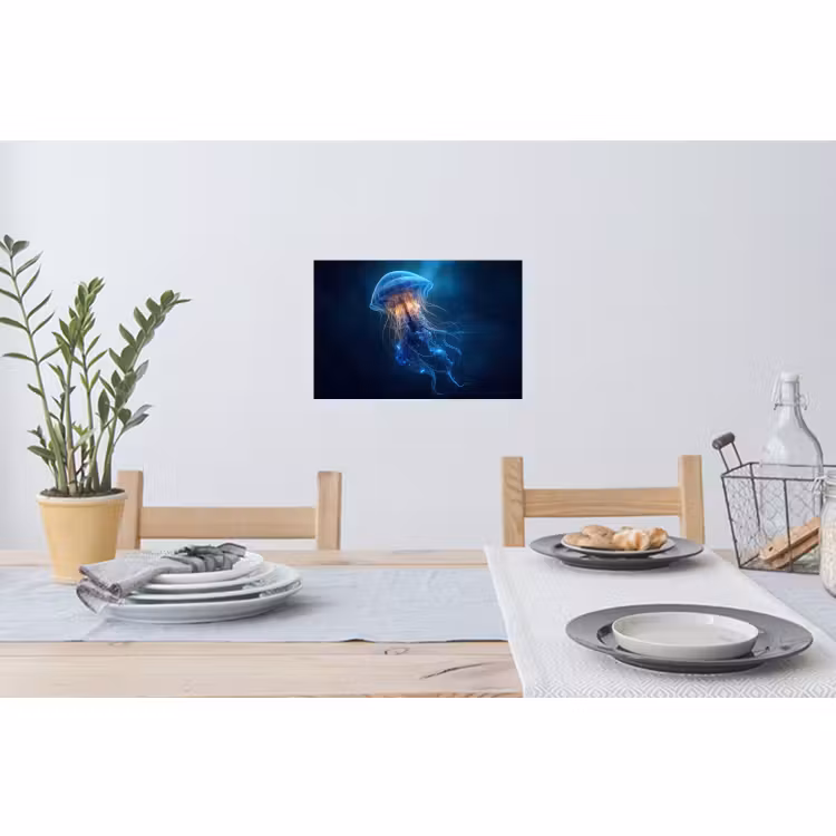 Muursticker - Kwal - Lichtgevend - Tentakels - Blauw — 3