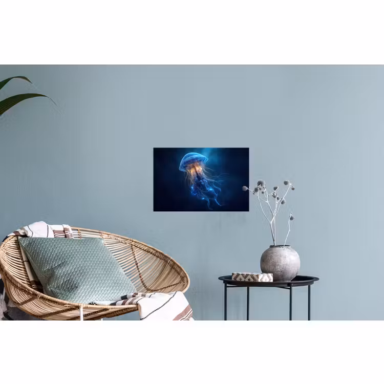 Muursticker - Kwal - Lichtgevend - Tentakels - Blauw — 4