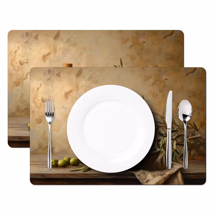 Placemat - 6 stuks - Olijven - Stilleven - Vintage — 2