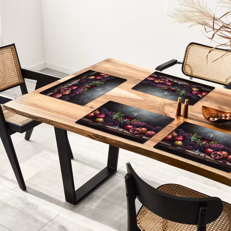 Placemat - 6 stuks - Wijn - Fruit - Stilleven — 3